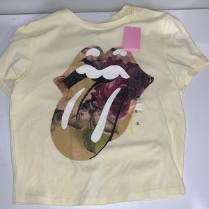 Rolling Stones cropped tee nwt